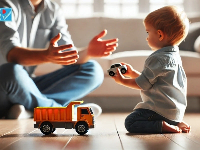 Tập cho trẻ biết đưa vật theo yêu cầu